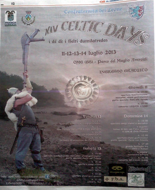 celtic days a Ome 2013