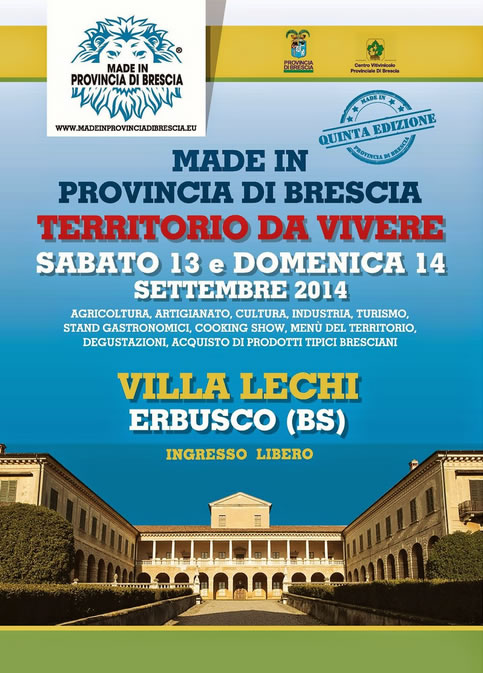 Made in Provincia di Brescia Territorio da Vivere a Erbusco