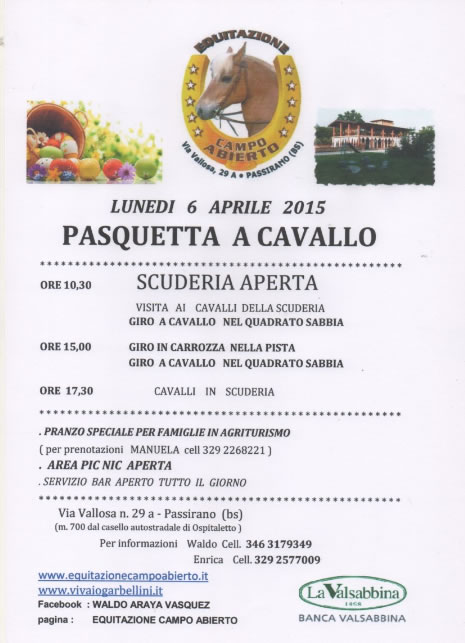 Pasquetta a Cavallo a Passirano