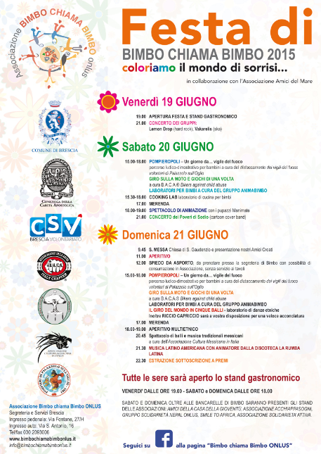 Festa di Bimbo Chiama Bimbo 2015 a Brescia