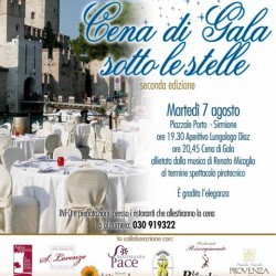 cena sotto le stelle a Sirmione