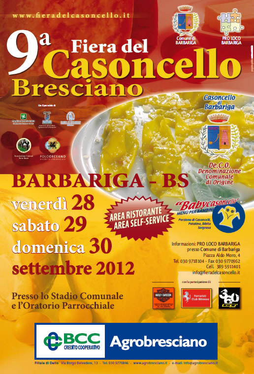 9a fiera del casoncello di Barbariga