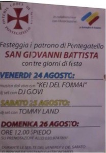 festa di San Giovanni Battista a Pontegatello