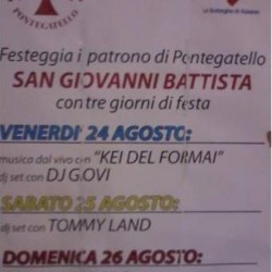 festa di San Giovanni Battista a Pontegatello