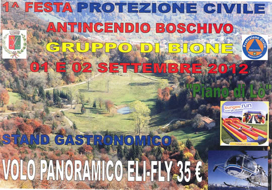 festa protezione civile a Bione