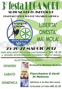 festa della lega nord a Berzo Inferiore