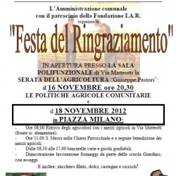 Festa del Ringraziamento a Orzivecchi