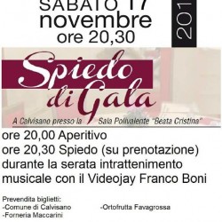 spiedo di gala a Calvisano