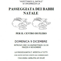 Passeggiata dei Babbi Natale a Flero