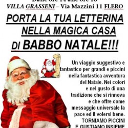 Porta la tua letterina nella magica casa di Babbo Natale a Flero