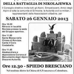 70 Anniversario della Battaglia di Nikolajewka a Sirmione