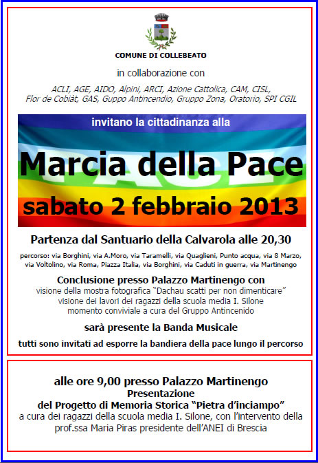 Marcia della Pace a Collebeato