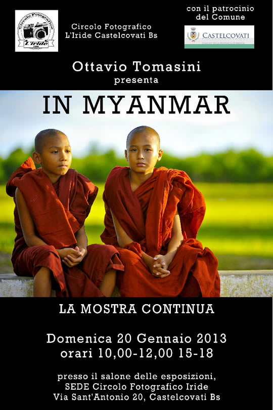 mostra fotografica Myanmar