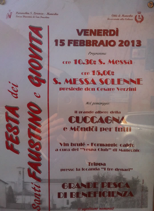 festa di san faustino e giovita a Manerbio