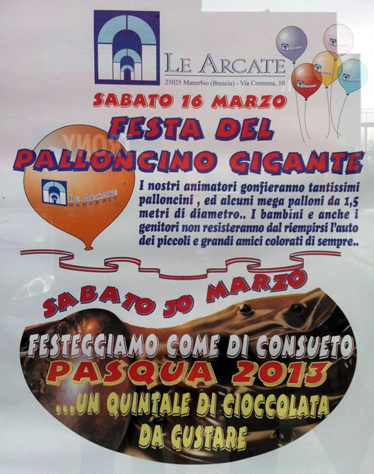 festa del palloncino gigante a Manerbio