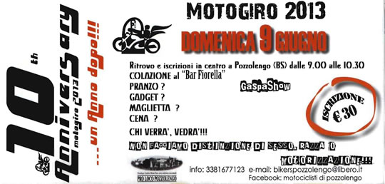 Motogiro a Pozzolengo 2013