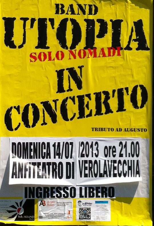 utopia solo nomadi in concerto