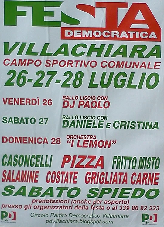 festa democratica a Villachiara 2013