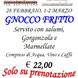 Serata Gnocco Fritto in Agriturismo a Castegnato