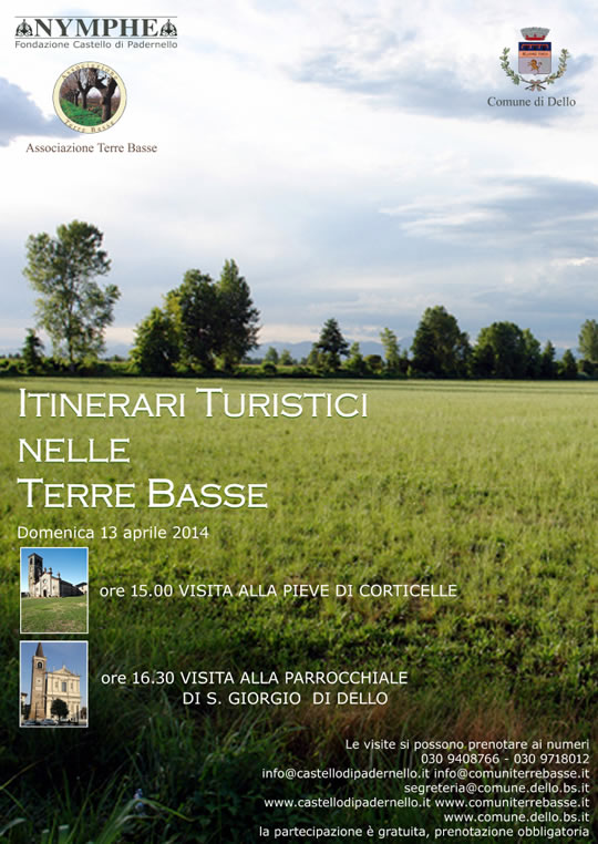 itinerari turistici nelle terre basse