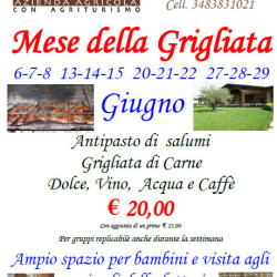 Mese della Grigliata in Agriturismo