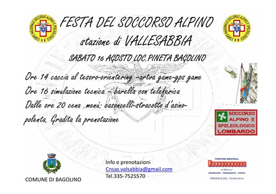 Festa del Soccorso Alpino a Bagolino