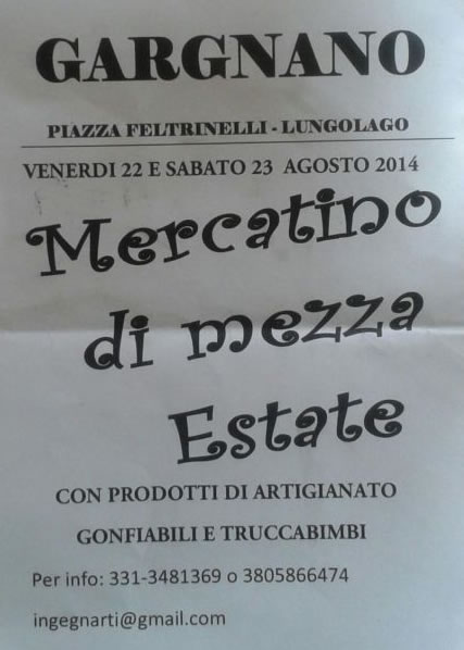 Mercatino di Mezza Estate a Gargnano 