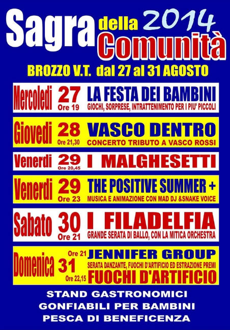 Sagra della Comunità a Brozzo VT