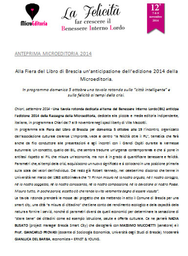 Microeditoria 2014 a Chiari