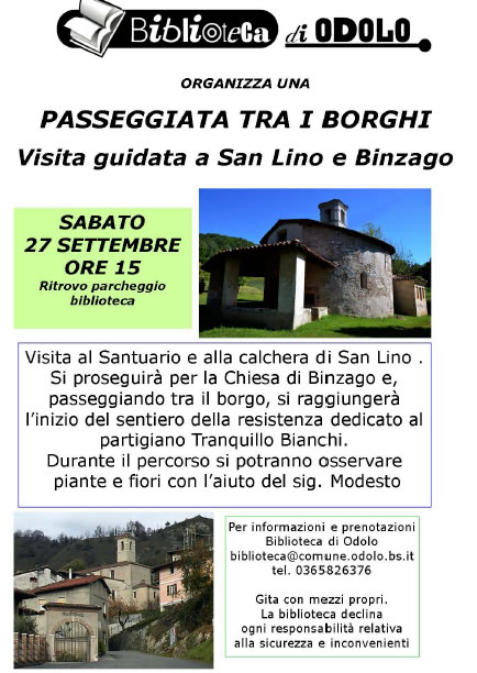 Passeggiata tra i Borghi di San Lino e Binzago