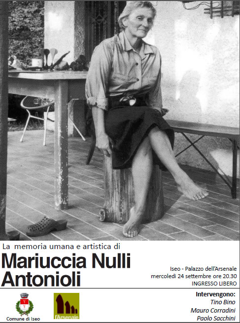 Serata dedicata a Mariuccia Nulli Antonioli a Iseo