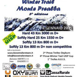 3° Winter Trail Monte Prealba a Bione