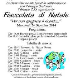 Fiaccolata di Natale a Muscoline