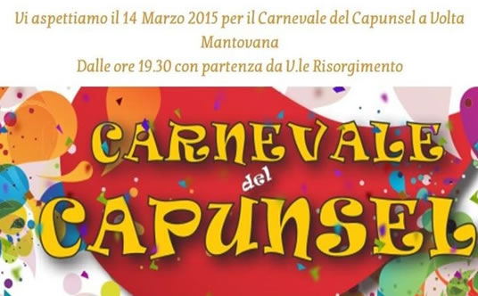 Carnevale del Capunsel 2015 a Volta Mantovana