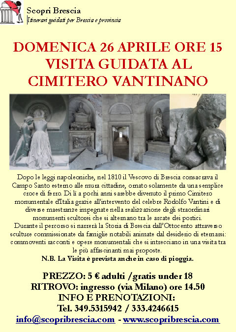 Visita Guidata al Cimitero Vantiniano con Scopri Brescia