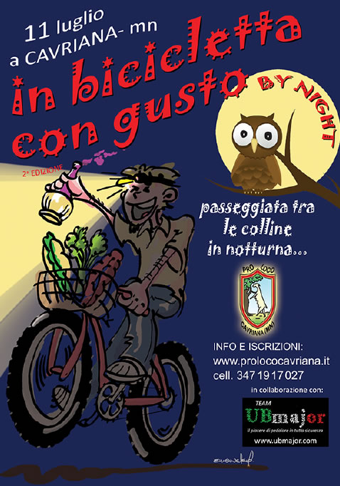 In Bicicletta con Gusto BY NIGHT a Cavriana MN