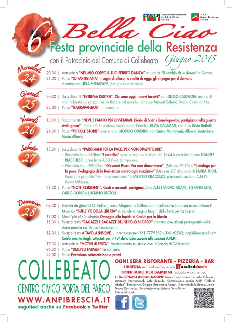 6° Bella Ciao fest a Collebeato Bs