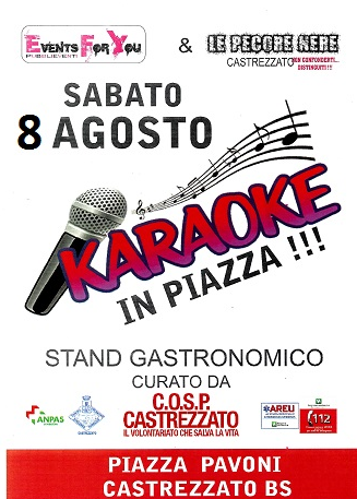 Karaoke in Piazza a Castrezzato