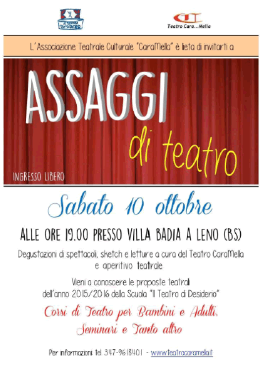 Assaggi di Teatro a Leno