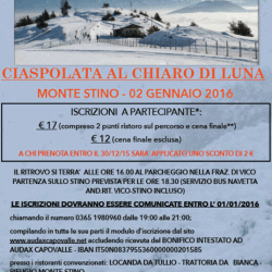 Ciaspolata al Chiaro di Luna sul Monte Stino