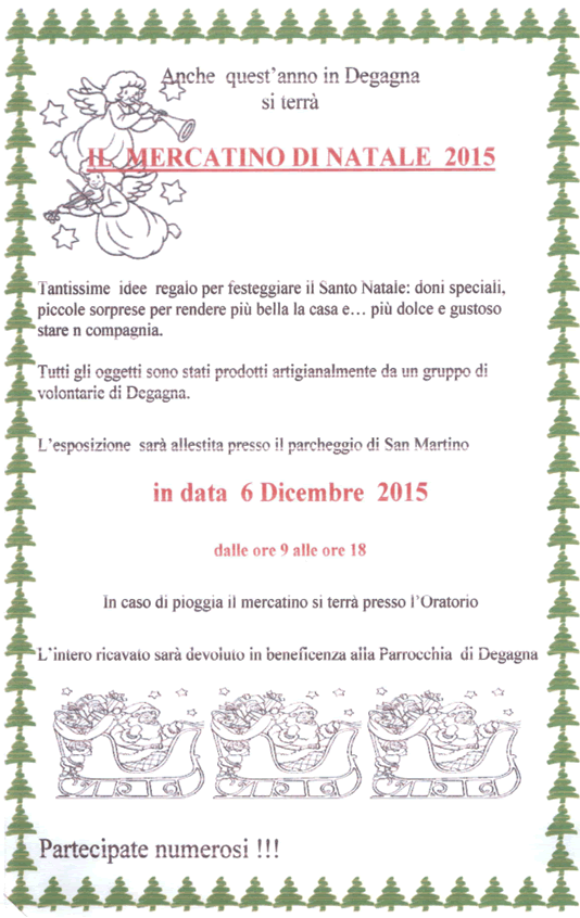 Mercatino di Natale in Degagna