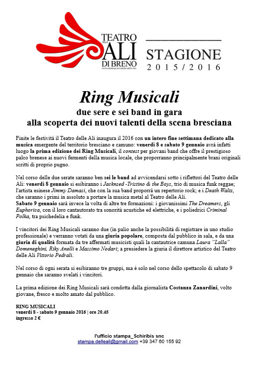 Ring Musicali a Breno