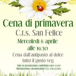 Cena di Primavera a San Felice del Benaco