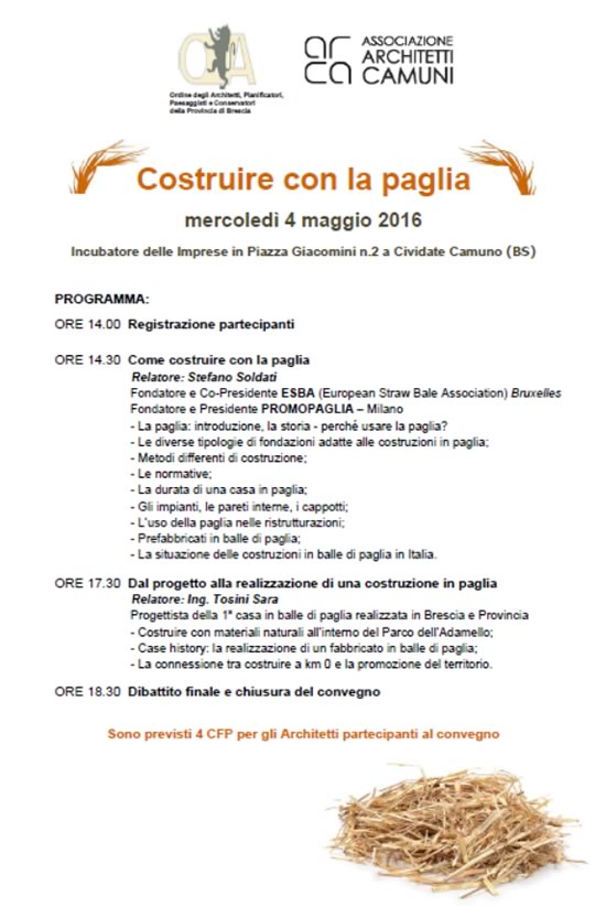 Costruire con la Paglia a Cividate Camuno