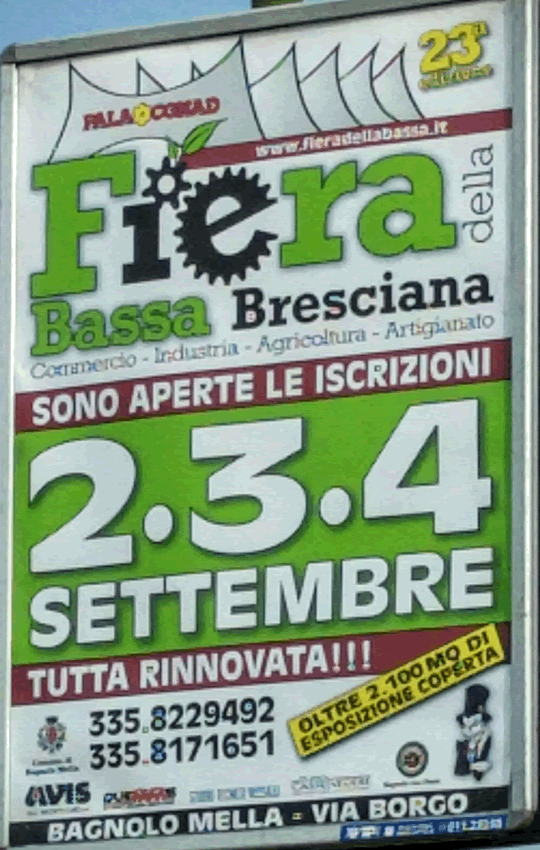 Fiera Bassa Bresciana a Bagnolo Mella 