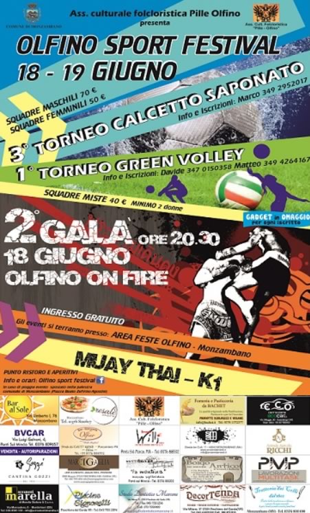 Olfino Sport Festival a Monzambano MN
