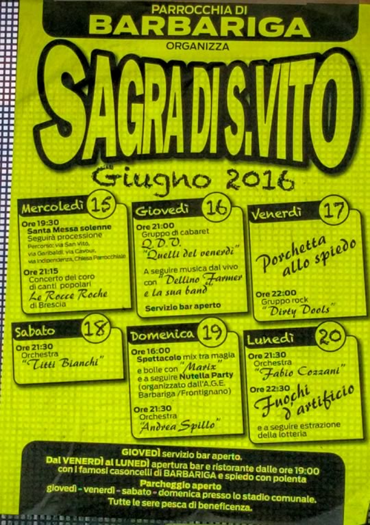 Sagra di San Vito a Barbariga 