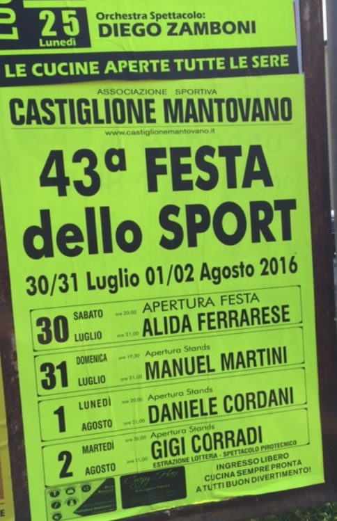 43 Festa dello Sport a Castiglione Mantovano 