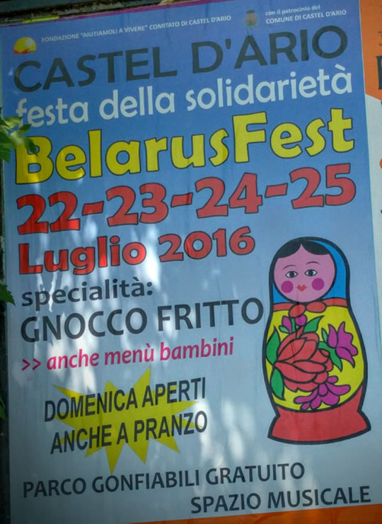 Belarus Fest a Castel D'Ario 