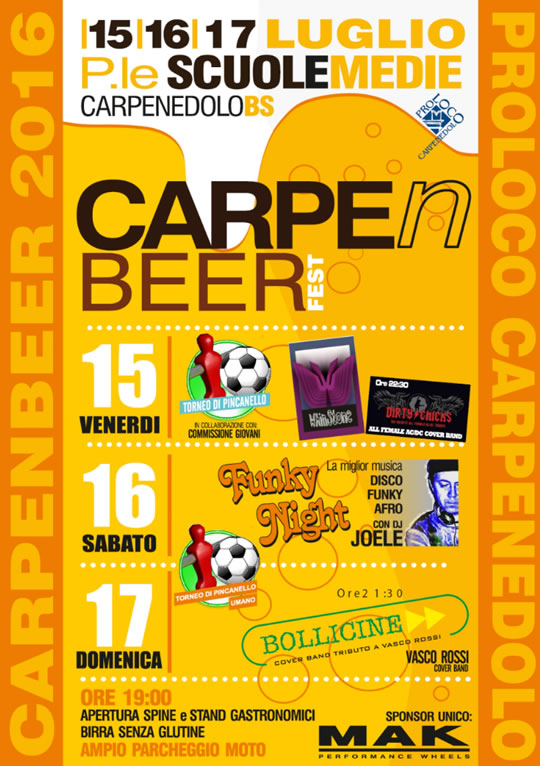 CarpenBeer Fest 2016 a Carpenedolo 